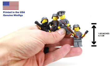 Battle Brick Collectible 1.6 Inches Tall Historical WW2 Soldiers Squad Collectible Minifigures | Genuine Military Minifig | Printed in the USA | Great
