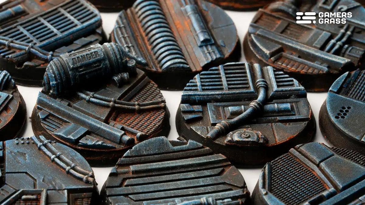 Gamers Grass: Battle Ready Bases: Spaceship Corridor 25mm Round (x10)