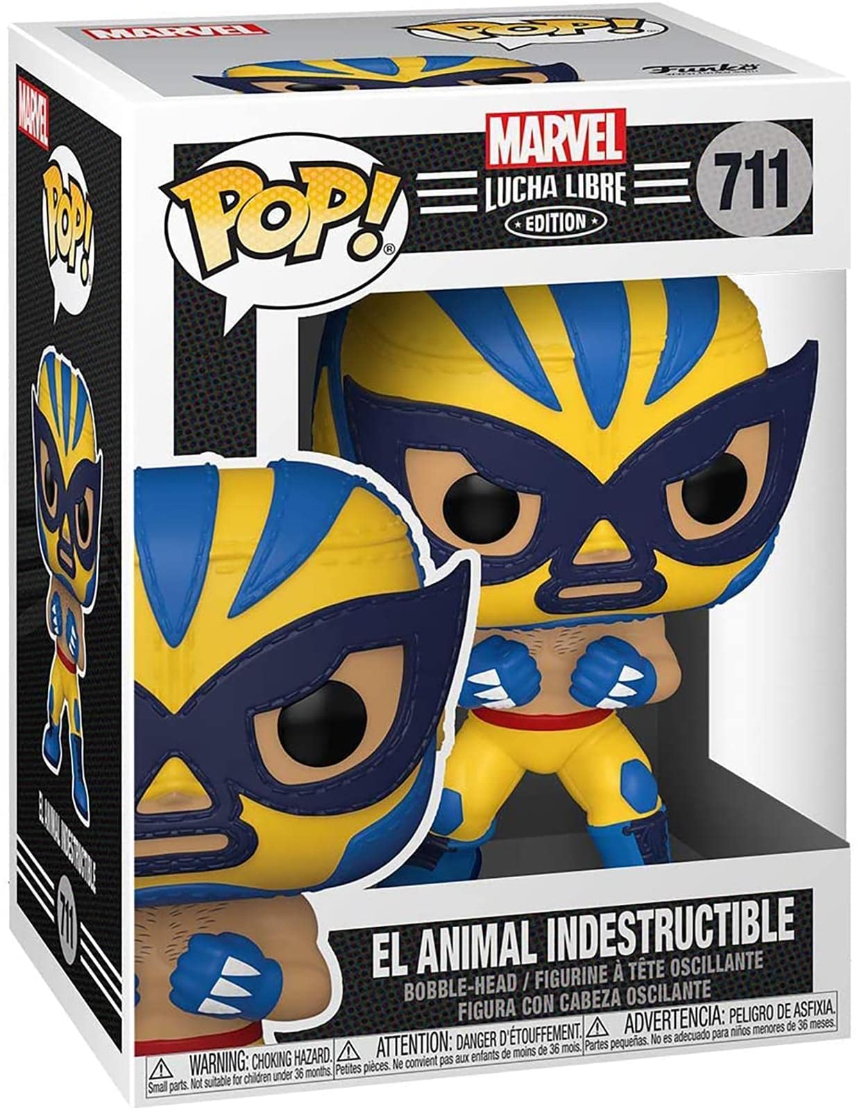 Funko POP Marvel: Luchadores - Wolverine,Multicolor,us one-Size