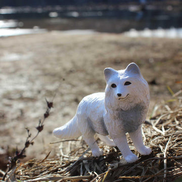 Safari Ltd. Arctic Fox Figurine - Detailed 3.25" Plastic Model Figure - Fun Educational Play Toy for Boys, Girls & Kids Ages 3+