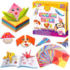 Pigipigi Kids Craft Origami Paper Kit for Kids Ages 5-8 8-12, with Guiding Book, 230 Sheets DIY Art and Crafts Supplies, Colorful Folding Papers Set