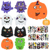 Taocco 34 PCS Halloween Craft Kits for Kids Halloween Foam Pumpkin Craft Kit and Pumpkin Stickers for Kids DIY Craft Party Trick or Treat Party Favors
