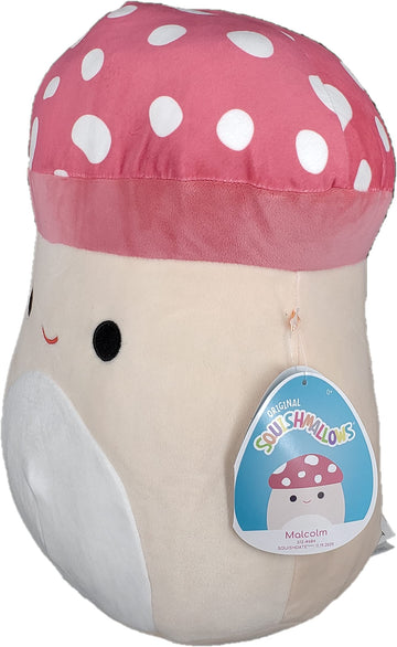 Squishmallow KellyToys - 12 Inch (30cm) - Malcolm The Mushroom - Super Soft Plush Toy Animal Pillow Pal Buddy Stuffed Animal Birthday Gift_AB