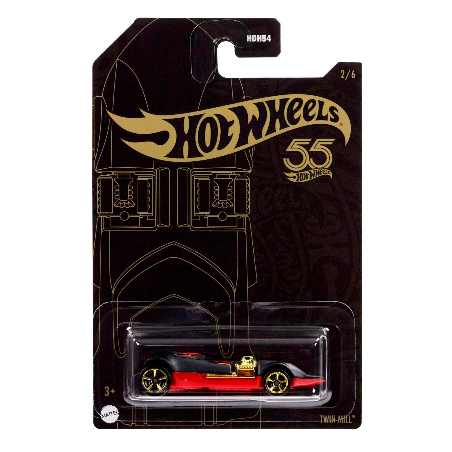 Hot Wheels (HDH54) 55th Anniversary Series 2/6 - Twin Mill (Exclusive)
