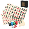 Aceshmir American Mahjong Tile Set, 166pcs Premium Mah Jong Tiles with Exquisite Storage Box, Include Instructions & Play-Chips, Mah Jongg Sets