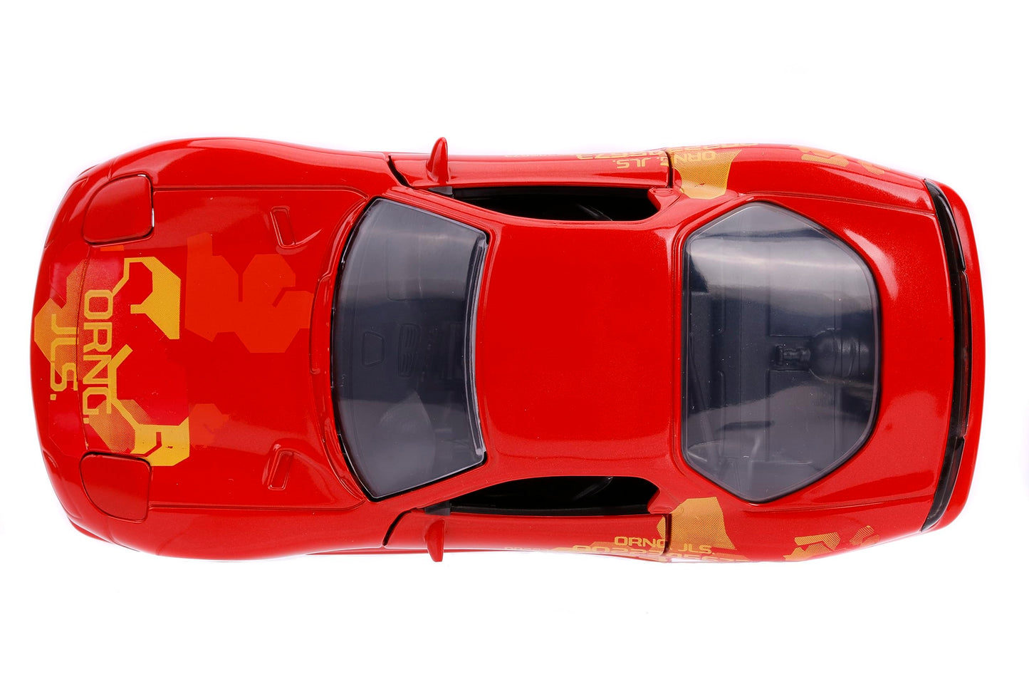 Jada Fast & Furious 1:32 Orange JLS Mazda RX-7 Die-Cast Car, Toys for Kids and Adults