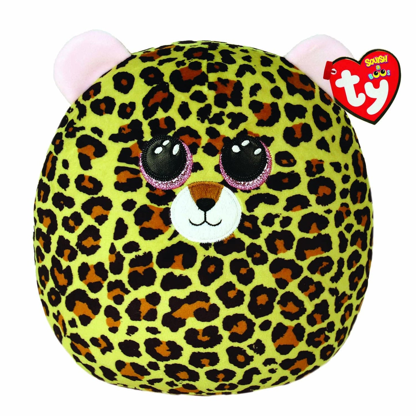 Ty Livvie Leopard Squish a Boos 14" | Beanie Baby Soft Plush Toy | Collectible Cuddly Stuffed Teddy
