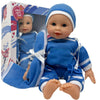 The New York Doll Collection 11 inch Soft Body Baby Doll in Gift Box - 11" Baby Doll Toy for Kids, Boys, Girls and Toddlers - Baby Doll Pacifier