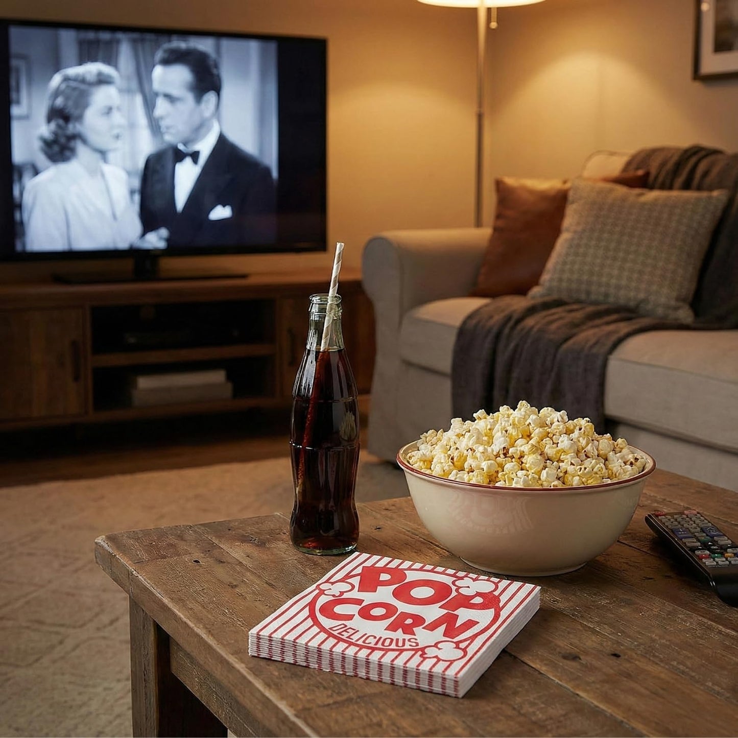 Fun Express Classic Beverage Napkins | Movie Party Theme And Design, 5"