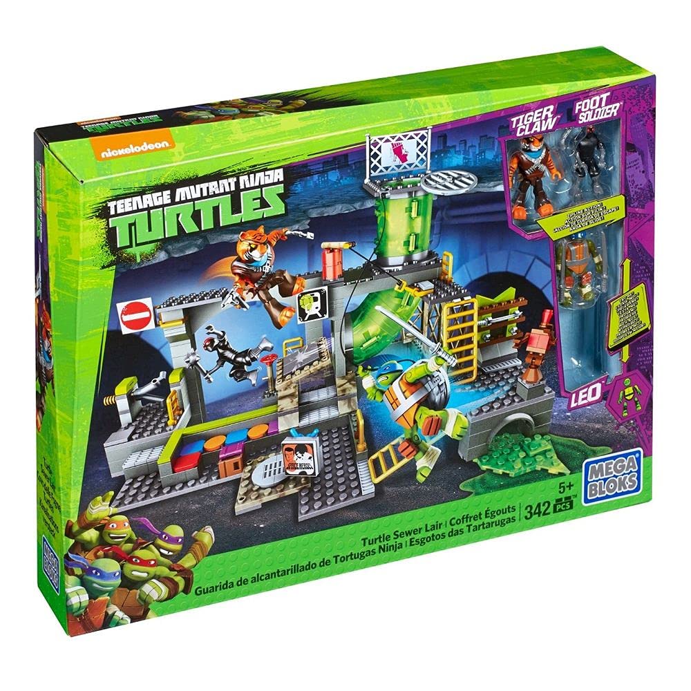 Mega Bloks Teenage Mutant Ninja Turtles Sewer Lair Building Kit
