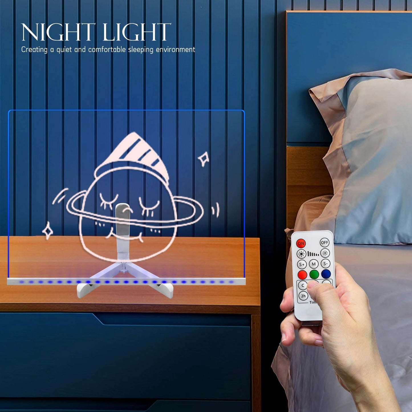 Masshomi 15 * 11 inch led Sign Note Board with 7 Colors Change 7 Markers Smart Remote Control DIY Dry Acrylic Message Writing Drawing Neon Light up