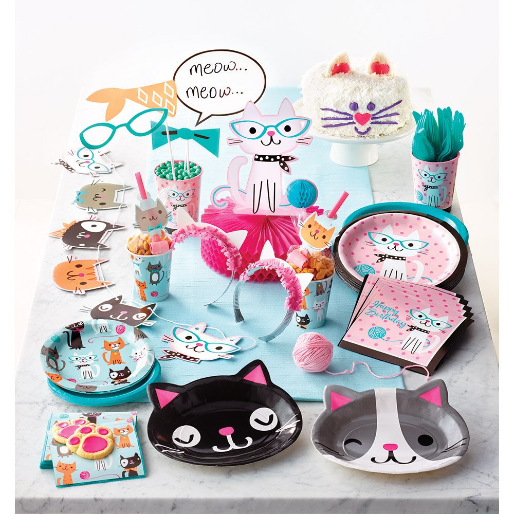 Creative Converting 329407 8 Count Tiara Headbands, 54 x 108, Purr-Fect Party