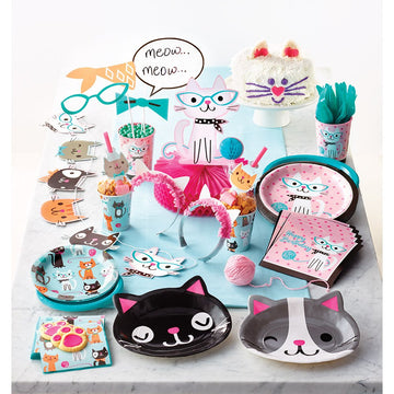 Creative Converting 329407 8 Count Tiara Headbands, 54 x 108, Purr-Fect Party