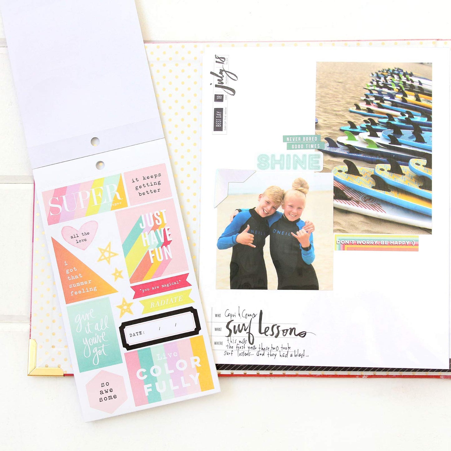 Heidi Swapp Sticker Storyline-Sticker Book-Magical-Iridescent Foil (626 Pieces)