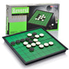 WinSTEM Magnetic Reversi Board Game Set 9.76" with Folding Board Classic Travel Games for Kids and Adults