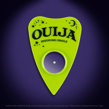 Ouija: Beetlejuice, Inspired by Tim Burton’s Cult Classic Movie, Collectible Classic Ouija Board Game with Green Planchette, Officially Licensed