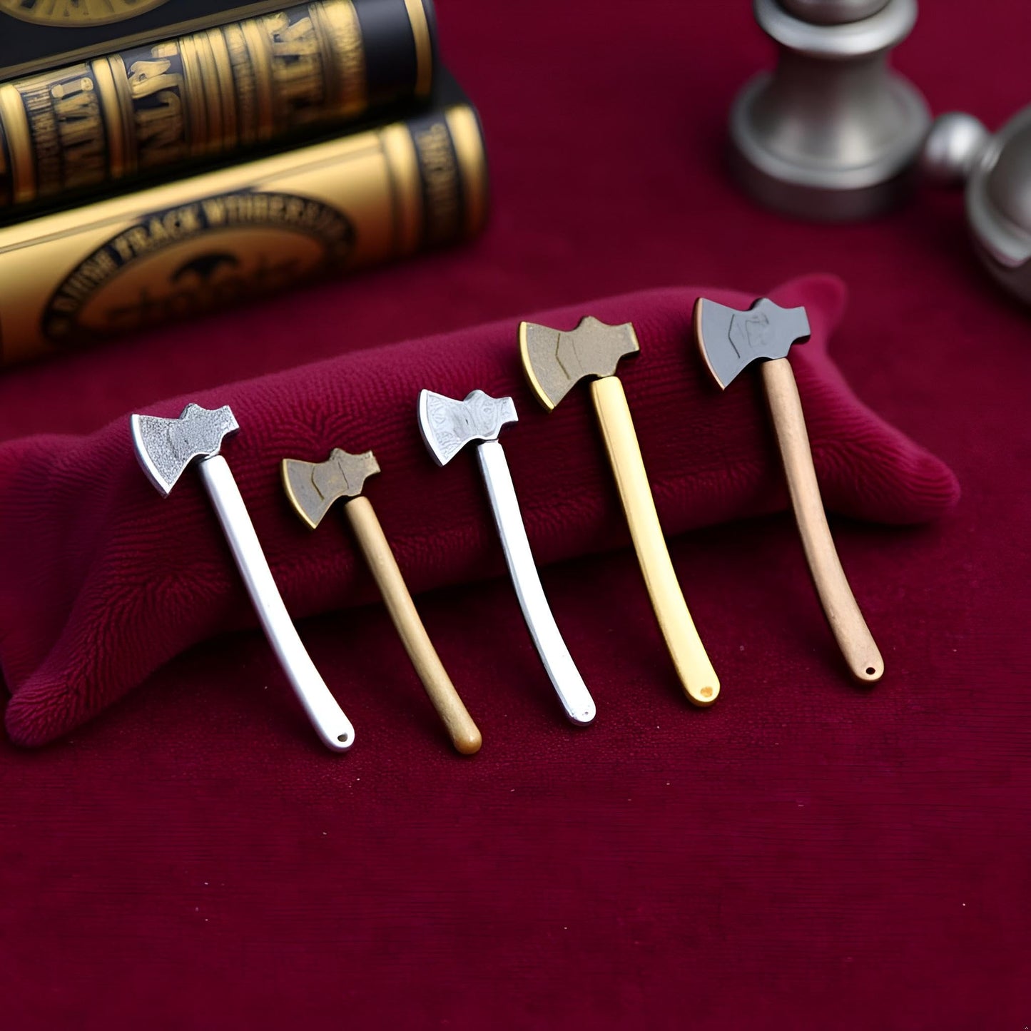 6 Pieces Miniature Axe Dollhouse Accessories,1/12 Miniature Axe Dollhouse Decoration Model DIY Decoration Props Accessories