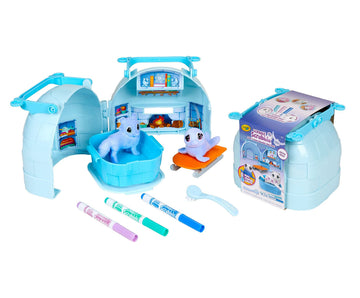 Scribble Scrubbie Pets Arctic Igloo, Color Change Pets & Storage Case, Gift for Girls & Boys