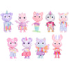 Sunny Days Entertainment Honey Bee Acres Rainbow Ridge Pals - 9 Miniature Flocked Dolls | Small Fantasy Collectible Figures | Pretend Play Toys for