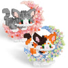 TENYEAH 2 in 1 Micro Cat Building Block Set Animals for Adults, 2 Packs Cat Building Toy, Mini Goodie Bags Stuffers, Classroom Prizes, Animal Party