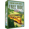 Rio Grande Games: Free Ride USA - Railroad Development Strategy Board Game, 1950s America Themed Train Game, Connect Cities, Ages 14+, 1-5 Players
