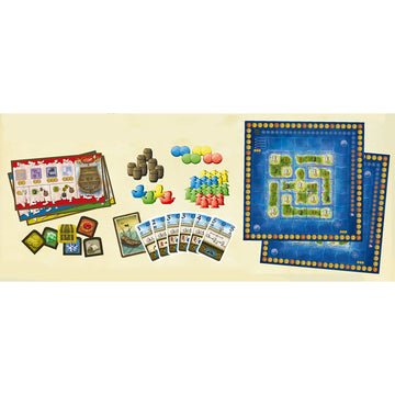 Rio Grande Games: Glory Islands Pirate Adventure Board Game, 2-4 Players, Strategy Card Game for Adults