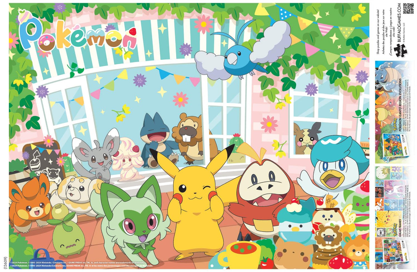Buffalo Games - Pokemon - Happy Cafe - 1000 Piece Jigsaw Puzzle for Adults -Challenging Puzzle Perfect for Game Nights - Finished Size is 26.75 x
