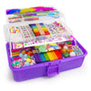 Bobbie Art Arts and Crafts Supplies for Kids- Ultimate Crafting Supply Carboodle in Portable 3 Layered Purple Plastic Art Art Crafting Kit Birthday