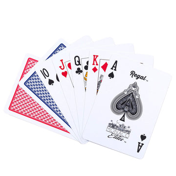Regal Games Monaco Elite 100% Plastic Premium Waterproof Poker Size Playing Cards (2 Pack)