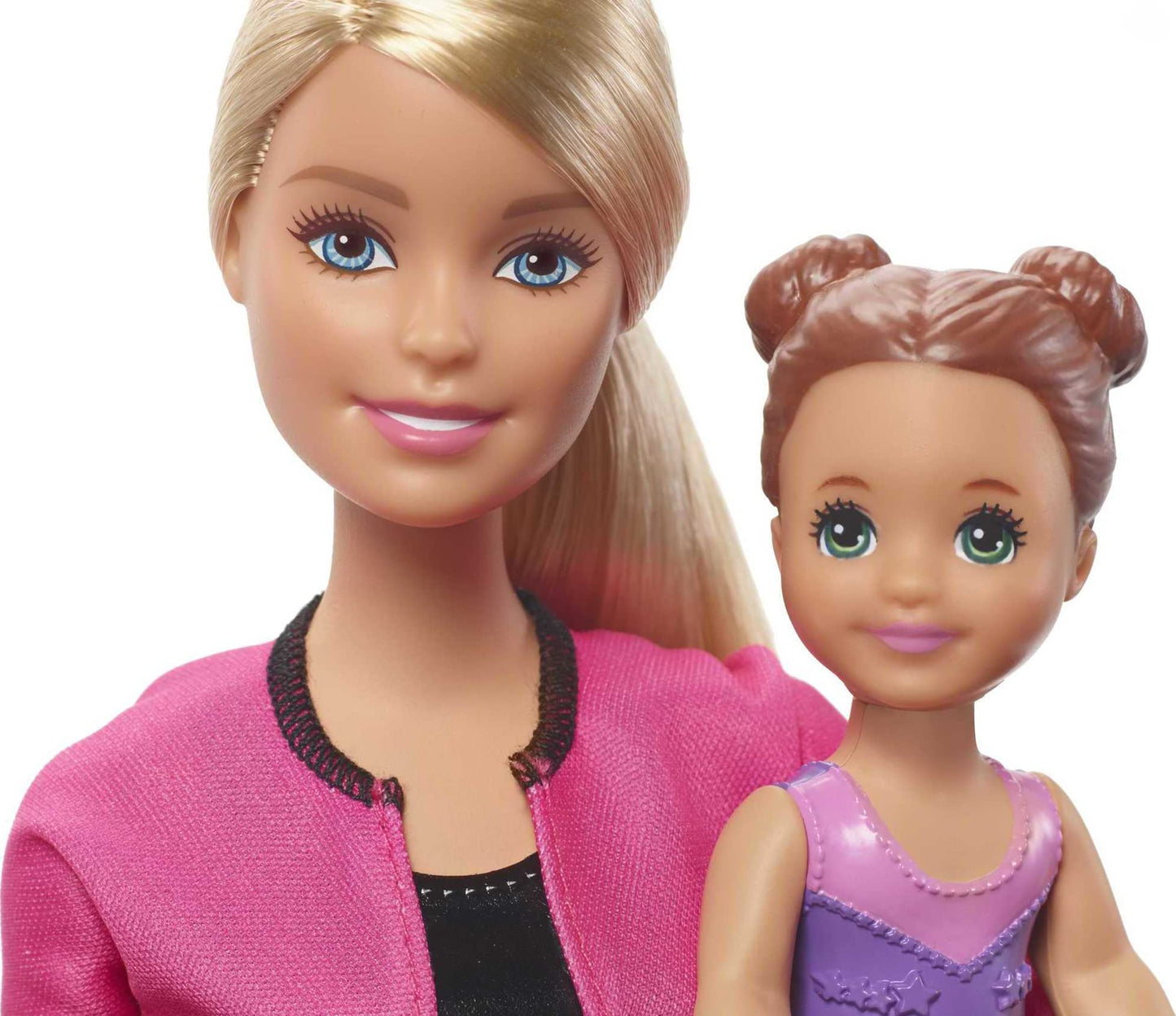 Barbie Careers Playset, Gymnastics Coach Doll, Student Small Doll, Balance Beam with Clip & Sliding Mechanism, Plus Accessories