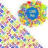 Joyful Artistry 1300 Pcs Foam Letters Stickers for Crafts- 8 Colors of Alphabet Foam Sticky Letters for Crafts, ABC Stickers, Puffy ABC (8 Colors)