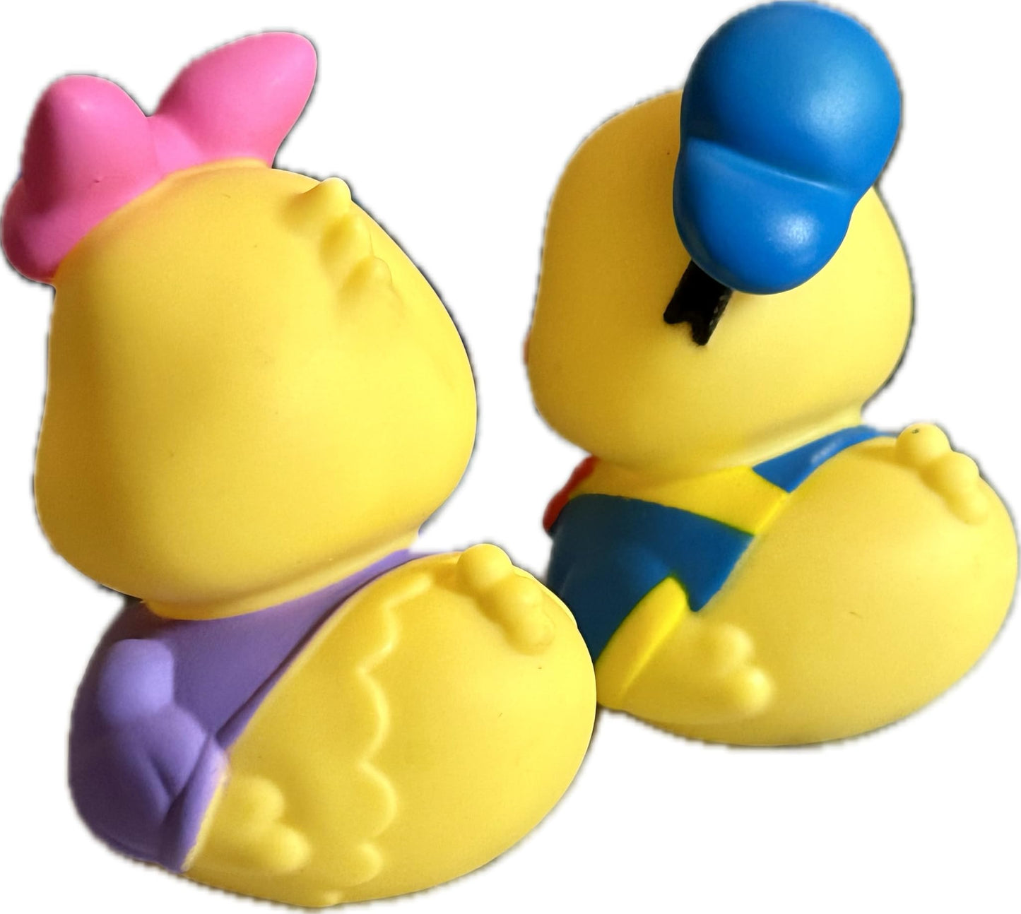 Just Play Rubber Ducks Collection, Donald The Duck and Daisy, 3" Bath Toys