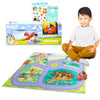 Bluey Play Mat with Car Set for Kids - Bundle of Playmats with Vehicle, Stickers, Door Hanger | Bluey Activity Play Sets for Girls, Boys