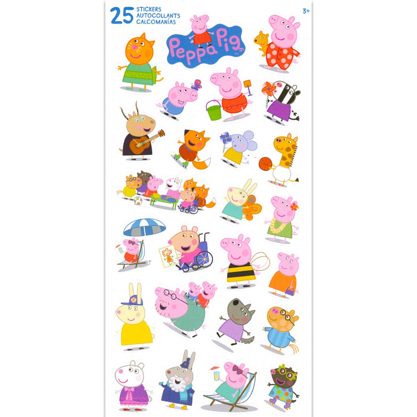 Peppa Pig Reusable 16 oz Sipper Tumbler Cups 6 Pack - Peppa Pig Dinnerware Bundle with 6 Reusable Cups Plus Stickers for Girls and Boys