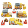 Le Toy Van Wooden Construction Vehicles Set