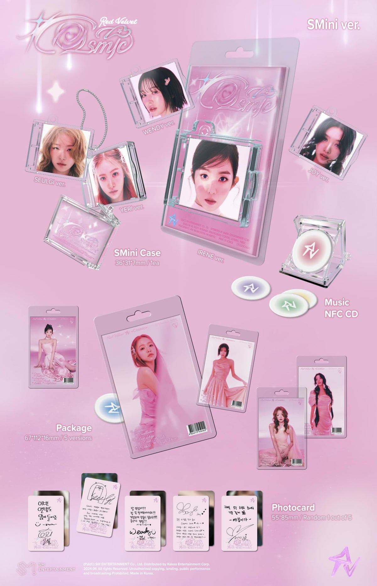 Genie Music RED VELVET - 7th Mini Album Cosmic SMini Smart Album version (Yeri ver.), L700001445