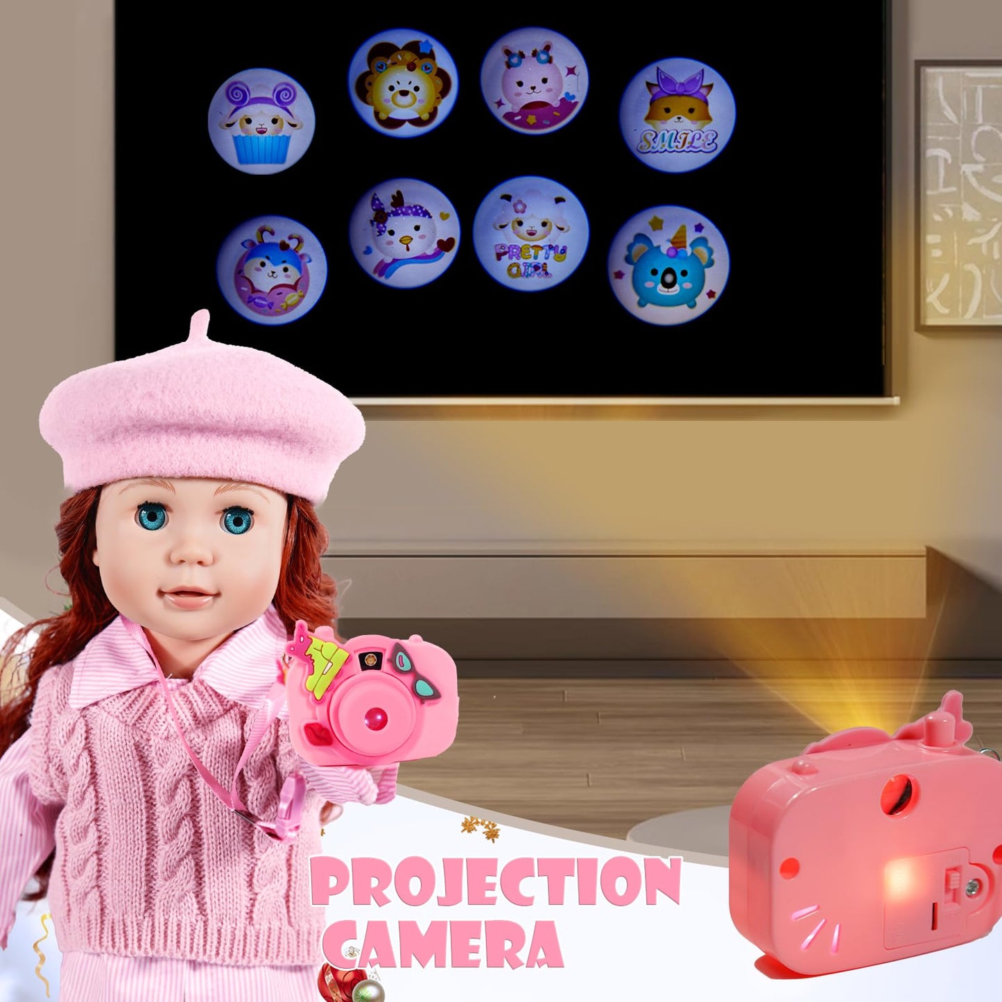 WONDOLL American 18-inch-Doll-Clothes and Accessories Girl-Travel-Suitcase Luggage,Clothes and Shoes, Bag, Sunglasses, Camera, Passport, Notebook