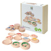 PlanToys® My Mood Memo Wooden Montessori Emotional Recognition and Matching Toy | Social Awareness, Memory Building and Visual Learning Activity | Eco