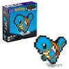 Mega Pokémon Squirtle Construction Set, Articulated Figure, Retro Pixelated Style, 6 inches, Wall or Table Decoration, 367 Pieces, Collectible