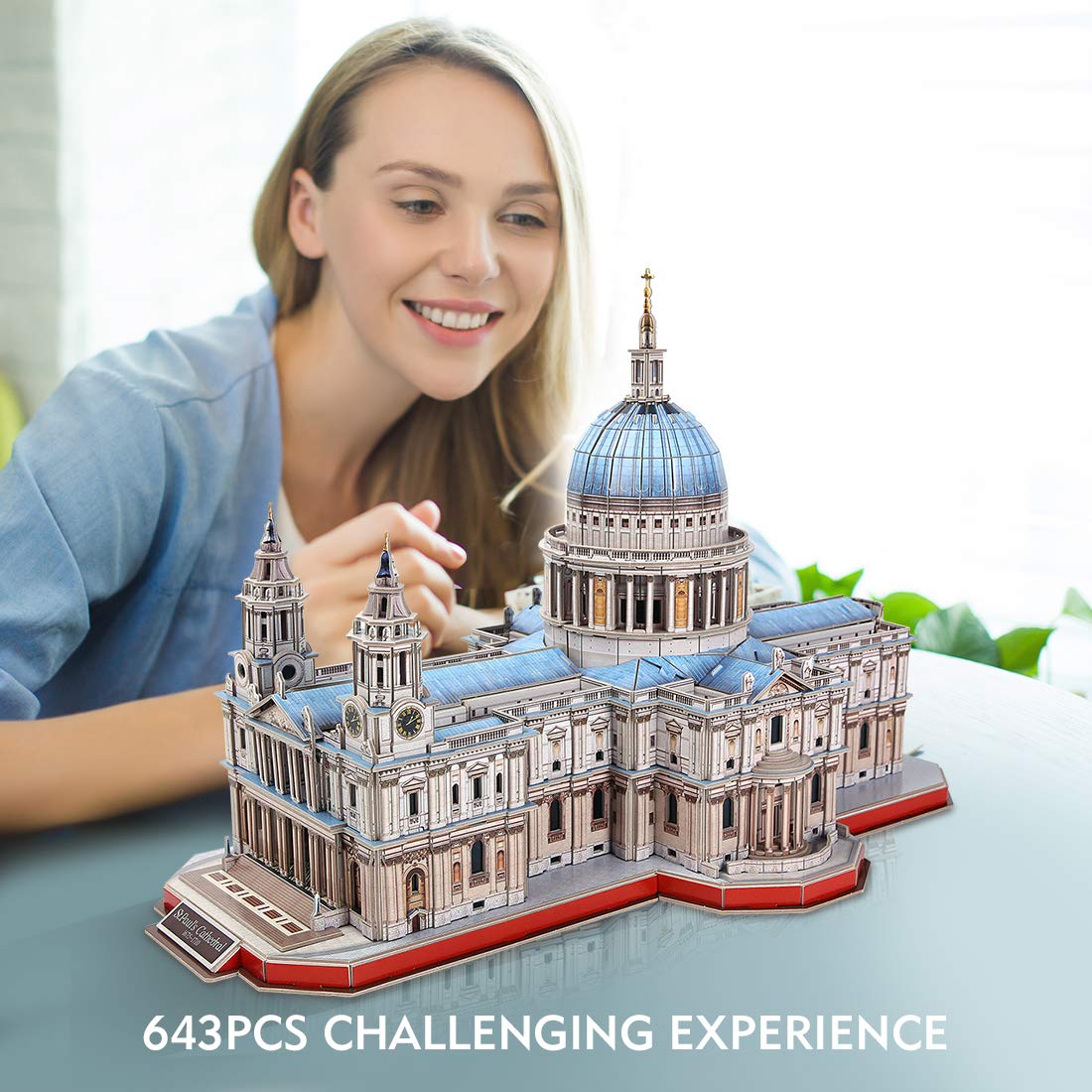 CubicFun 3D Puzzles for Adults - Large Saint Paul's Cathedral 3D Puzzle