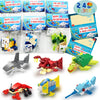 WODMAZ 24 Packs Sea Animal Building Blocks, Mini Ocean Animals Building Blocks Toys Set for Kids Birthday Gifts, Easter Eggs Hunt Easter Theme Party