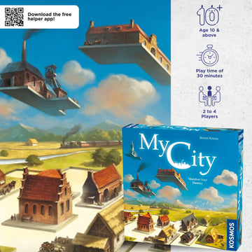 Thames & Kosmos My City | Family - Friendly | Legacy Board Game | Kosmos Games | 2 to 4 Players | Ages 10 and Up | Award Winning Designer Reiner