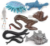 Liberty Imports 7 PCS Deep Sea Creatures Mini Figurines Set - Prehistoric Ocean Plastic Ancient Marine Animal Figures, Party Decoration Montessori