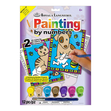 Royal Brush My First Paint by Number Kit, 8.75 by 11.375-Inch, 2/pkg