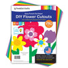 FreshCut Crafts: 280 Pieces of DIY Flower Cutouts with IDEA Guide - 2-Sided Punch Out Tulips, Daisies, Daffodils, Flowers Ideal for Spring Craft