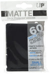 Ultra Pro 60ct Pro-Matte Black Small Deck Protectors, black, small