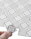 iLAND Double-Sided Dollhouse Flooring Tiles 115PCS for 1/12 Scale and 1/6 Scale Accessories, Reversible French Floral & Marble Tiles, Miniature