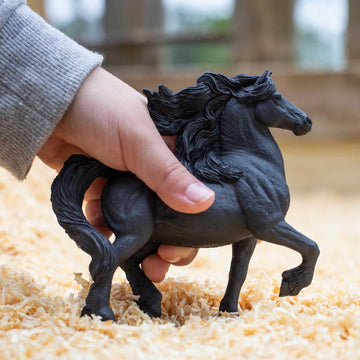 Safari Ltd. Friesian Mare - Lifelike 5" Horse Figurine - Educational Toy for Boys, Girls, and Kids Ages 3+