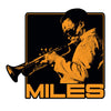 Miles Davis Orange Trumpet Sticker