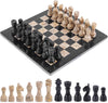 Radicaln Marble Chess Set 12'' Inches Black and Coral Handmade Luxury Board Games for Adults, Ideal Marble Chess Board Game Set & Chess Pieces